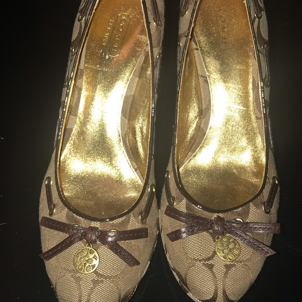 Beautiful coach wedges